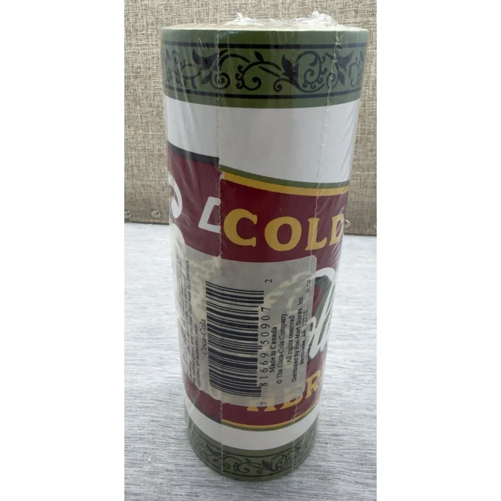 Coca-Cola Wall Border Prepasted 15ft x 6.875in Vintage Coke Logo Red Green